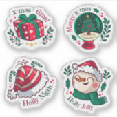 Happy festive sticker collection (Voorkant)
