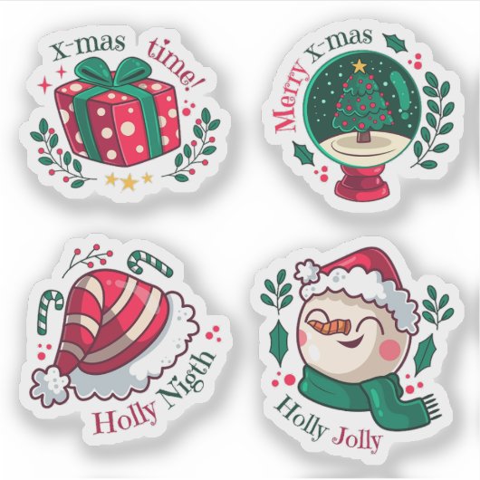 Happy festive sticker collection (Voorkant)