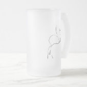 Happy Fête des pères Baby and Dad Line Art Mug (Devant droit)