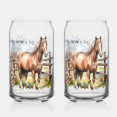 Happy Fête des pères Horse Fence Pasture (Recto)