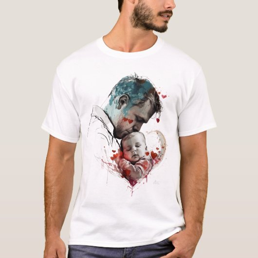 Happy fête des pères mans T-shirt uk (Devant)