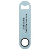 Happy Fête des pères Modern Blue Photo Collage (Dos)