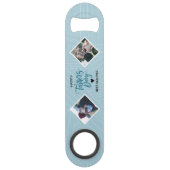 Happy Fête des pères Modern Blue Photo Collage (Devant)