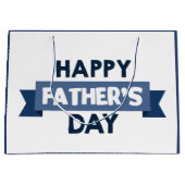 Happy Fête des pères mot art sac de fête (Devant)