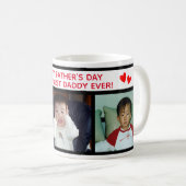 Happy Fête des pères papa - Trois Photo Mug (Devant droit)