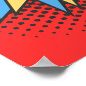 Happy Fête des pères Sign, Superhero Theme Poster (Coin)