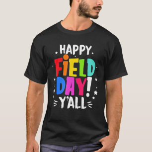 Happy Field Day Tie Dye Grafisch Het is Velddag Y' T-shirt