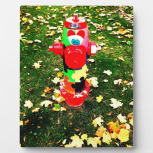 Happy Fire Hydrant Fotoplaat