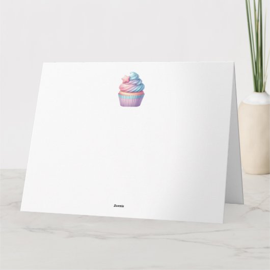 Happy First Birthday-kaart Kaart (Achterkant)