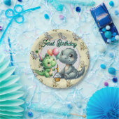  Happy First Birthday  Papieren Bordje (Feest)