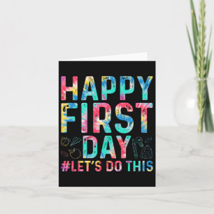 Happy First Day Laten we dit doen Welkom Byck op s Kaart