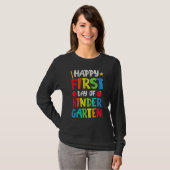 Happy First Day Of Kindergarten Back To School T-shirt (Voorkant volledig)