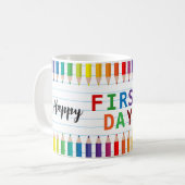 Happy First Day of School Mug – Fun Back to School (Devant gauche)