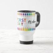 Happy First Day of School Mug – Fun Back to School Reisbeker (Voorkant rechts)