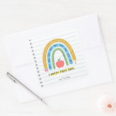 Happy First Day of School Sticker Terug naar Schoo (Envelop)