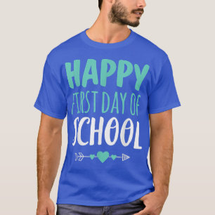 Happy First Day of School Tacher Arrow C T-shirt