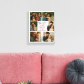 Happy First Father Day Personalized Photo Collage Canvas Afdruk (Insitu (Woonkamer))