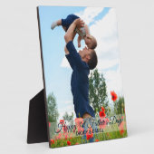 Happy First Father's Day Custom Photo Fotoplaat (Zijkant)