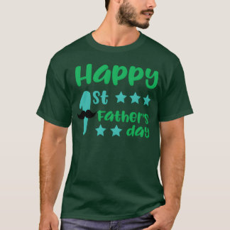Happy First Fathers Day vintage 80s friend T-shirt