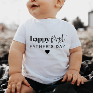 Happy First Fête des pères Heart - T-shirt bébé