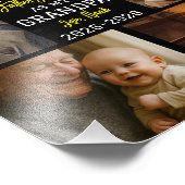 Happy First Grandpa Day Photo Collage (Coin)