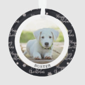 Happy First Kerstmis Je foto Ornament (achterkant)