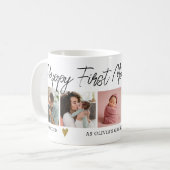 Happy First Moederdag Grandma 5 Photo Collage Koffiemok (Voorkant links)