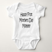 Happy First Moederdag Mammie Baby Gerber Cotton Romper (Voorkant)