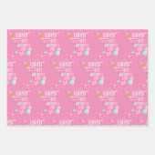 Happy First Moederdag Schattige Pastel Inpakpapier Vel (Voorkant 2)