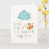 Happy First Moederdag voor schoondochter Boho Kaart (Gele Bloem)