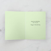 Happy First St Patricks Day Baby Cute Kitten  Feestdagen Kaart (Binnen)