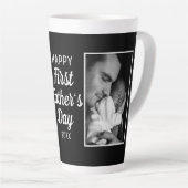 Happy First Vaderdag 2 Photo Black Latte Mok (Rechterhoek)