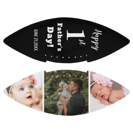 Happy First Vaderdag 3 Photo Collage American Football (Panelen)