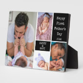 Happy First Vaderdag 4 Photo Collage Fotoplaat (Zijkant)