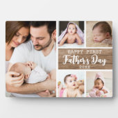 Happy First Vaderdag 5 fotocollage hout Fotoplaat (voorkant)
