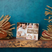 Happy First Vaderdag 5 fotocollage hout Fotoplaat (Zijkant)