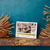 Happy First Vaderdag 5 Photo Collage Plaque Fotoplaat (Zijkant)