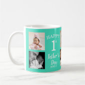 Happy First Vaderdag 8 Photo Collage Green Koffiemok (Links)