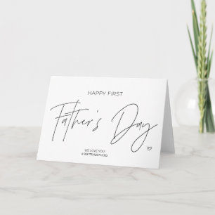Happy First Vaderdag cadeau voor nieuwe vader Kaart
