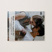 Happy First Vaderdag Dad Baby familiefofoto Legpuzzel (Horizontaal)