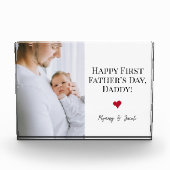 Happy First Vaderdag Foto Hart Custom (Voorkant)