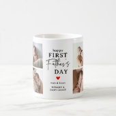 Happy First Vaderdag' Fotocollage Keepsake Koffiemok (Center)