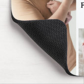 Happy First Vaderdag' Fotocollage Keepsake Muismat (Hoek)