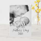 Happy First Vaderdag Kaart (Gele Bloem)
