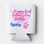 Happy First Vaderdag Papa | Blikjeskoeler (Achterkant)