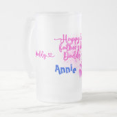 Happy First Vaderdag Papa | Matglas Bierpul (Voorkant links)