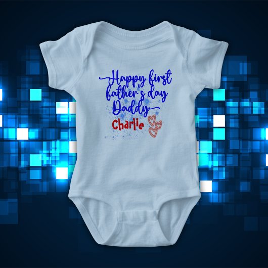 Happy First Vaderdag Papa | Romper