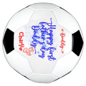 Happy First Vaderdag Papa | Voetbal (Gedraaid)