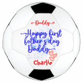 Happy First Vaderdag Papa | Voetbal (Voorkant)