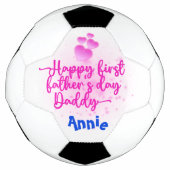 Happy First Vaderdag Papa | Voetbal (Voorkant)